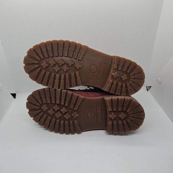 Timberland youth premium 6 inch waterproof boot red size 2.5 - Picture 6 of 11